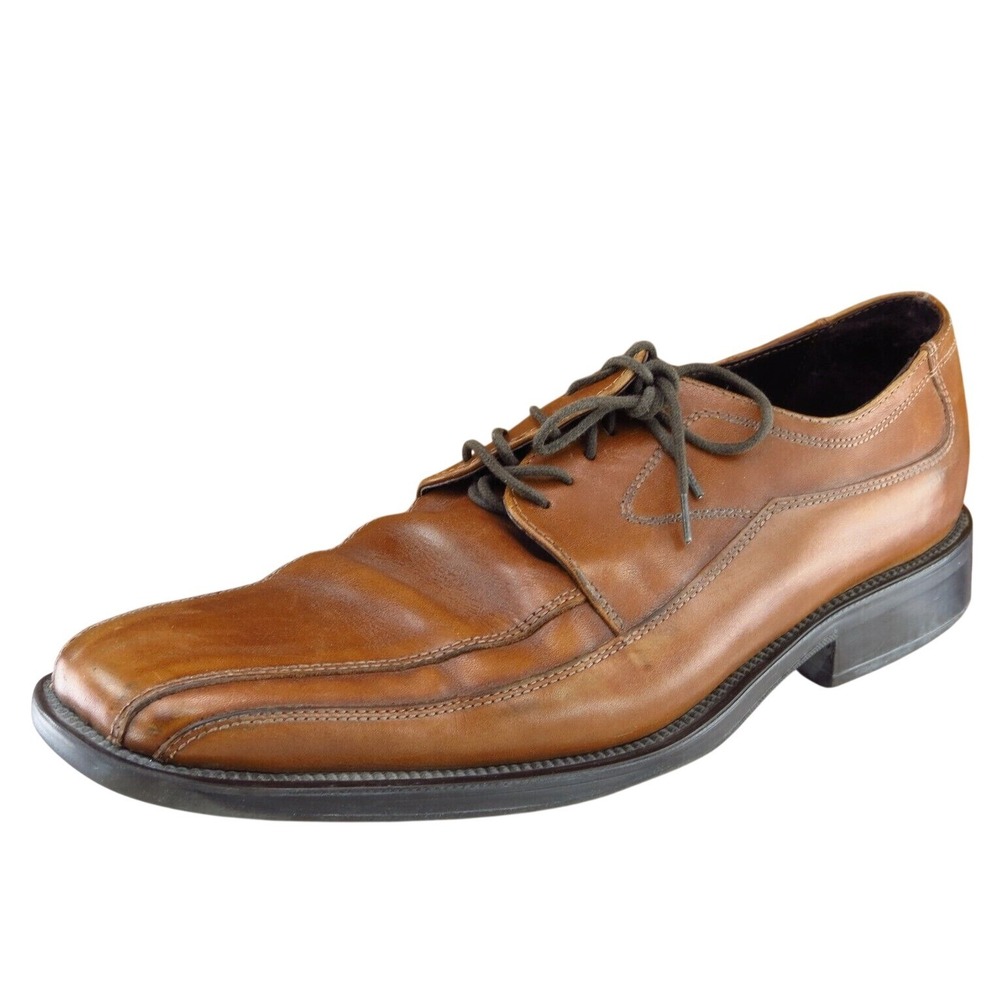 Kenneth Cole Shoes Sz 10 M Brown Derby Oxfords Leather Men 12511
